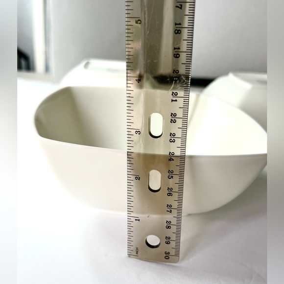 4 Mikasa Glory Days Cala Lily Square China Cereal Bowls - Picture 6 of 7